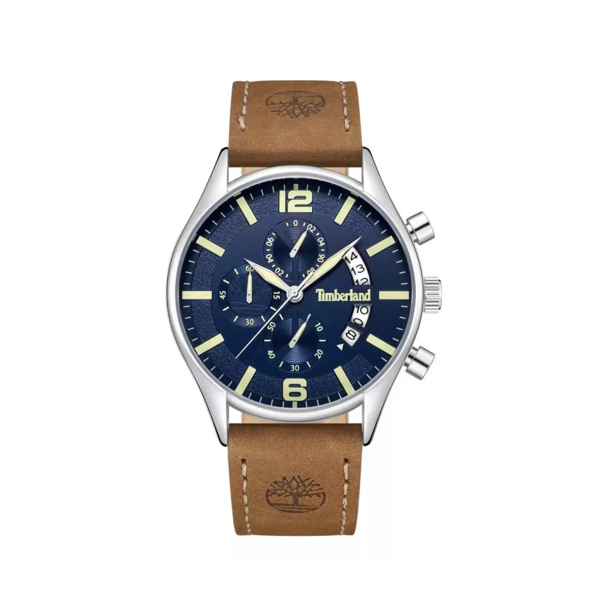 Timberland Mens Analog Watch with Multi Functions with Leather Band TDWGC9001202