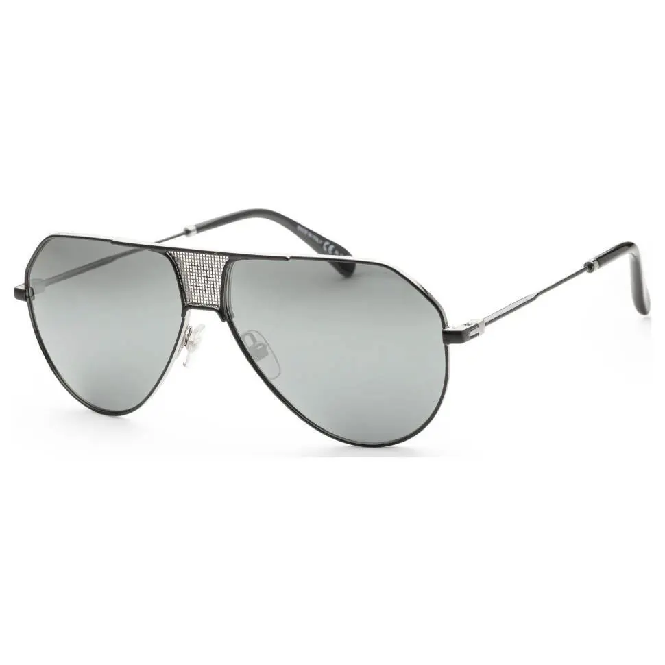 Givenchy Unisex Silver Aviator Sunglasses GV7137 S 010 Silver Black - Silver/Black, Frame: Silver, Lens: Grey
