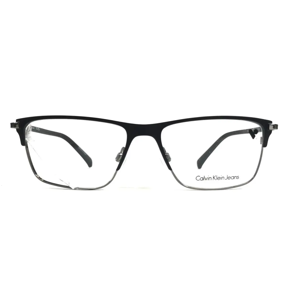 Calvin Klein Jeans Eyeglasses Frames CKJ21400 001 Black Rectangle 54-16-145