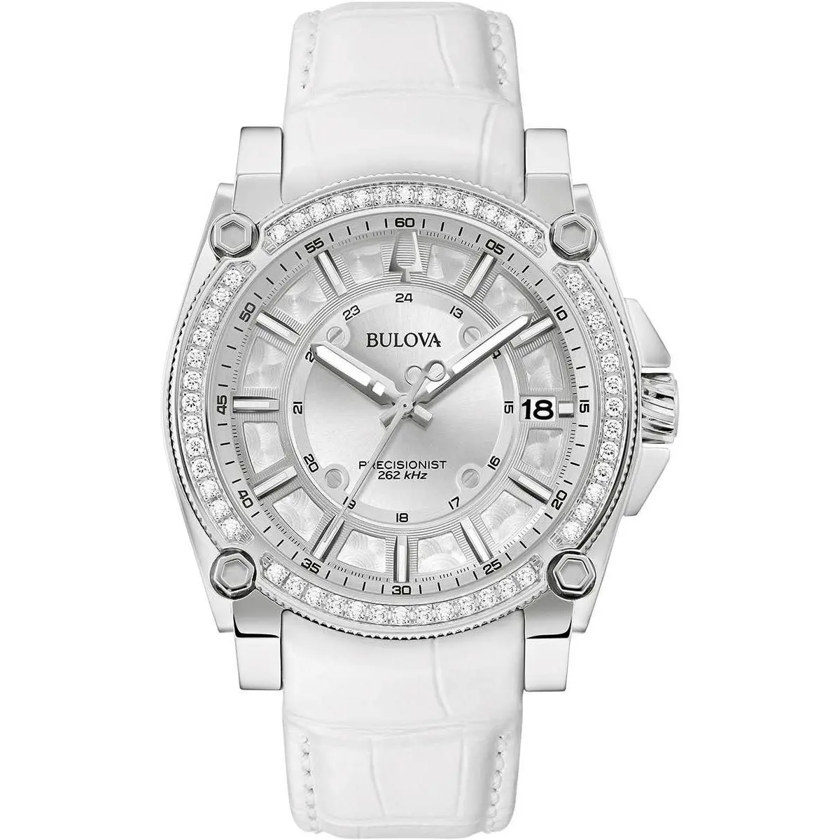 Bulova Man`s Precisionist Diamond Champlain Design 262KHz Watch 96J122