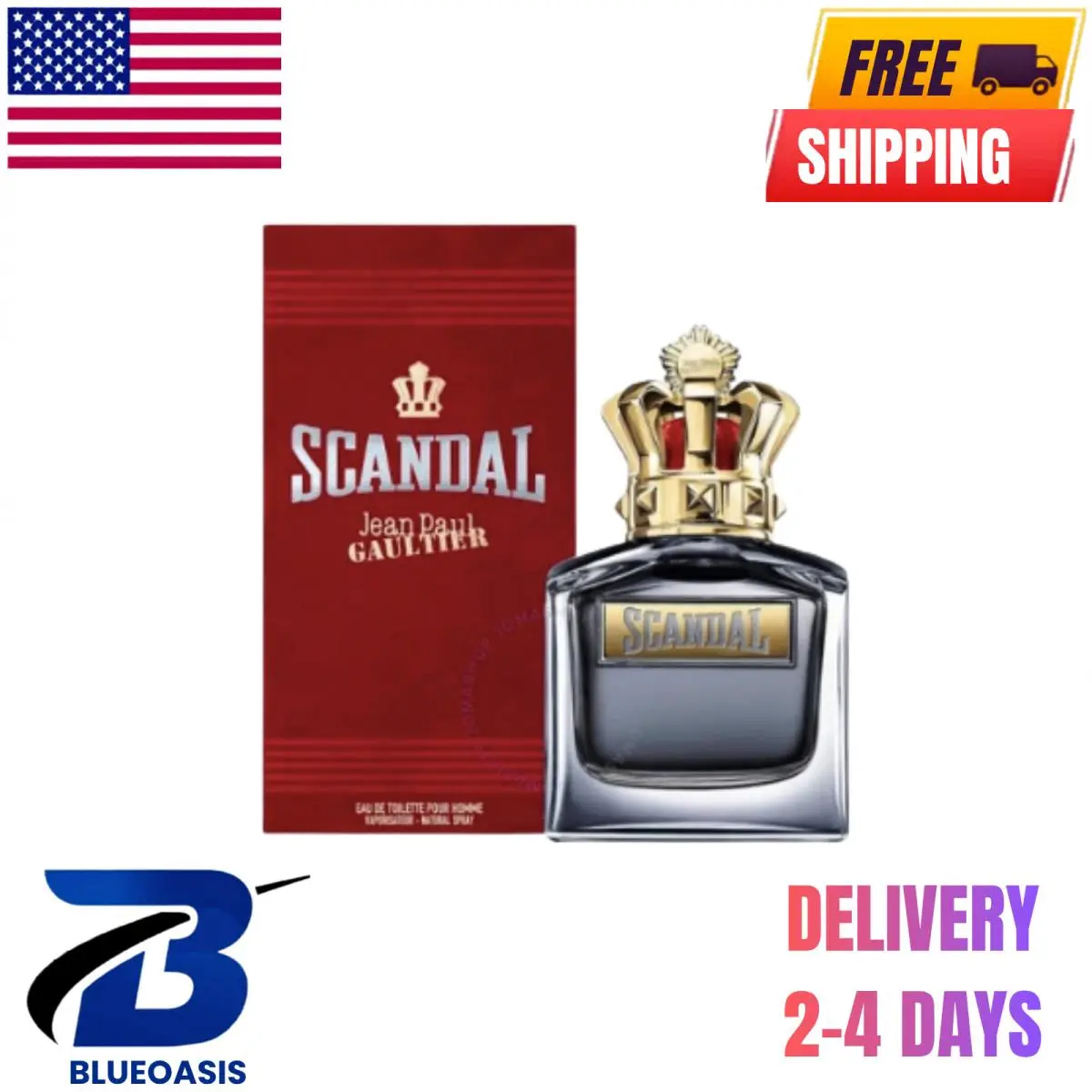 Jean Paul Gaultier Scandal Pour Homme Men Edt Spray 3.4 oz / 100ml