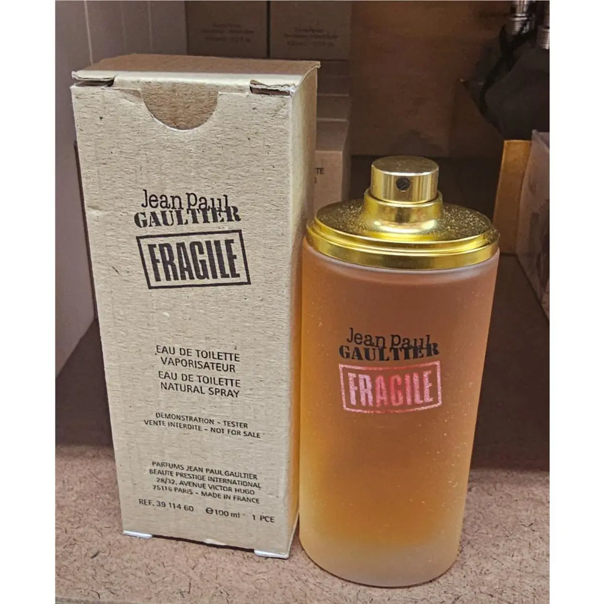 Fragile BY Jean Paul Gaultier 3.4/3.3 Oz. Edt Spray For Women IN Tester Box