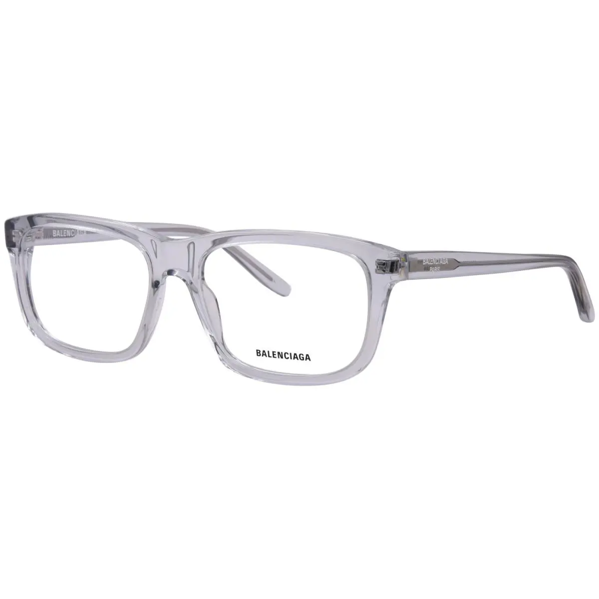 Balenciaga BB0438O 005 Eyeglasses Men`s Grey Full Rim Rectangle Shape 57mm