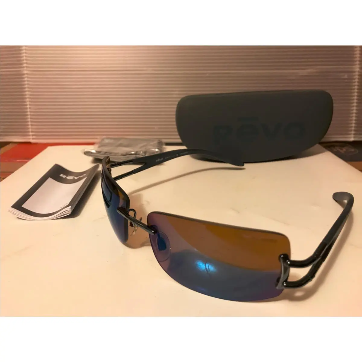 Revo RE3069 089/T2 Metallic Blue / Polarized Blue Brown Gradient Mirror Lens