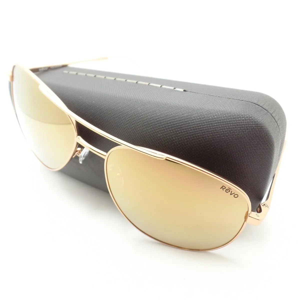 Revo Maxie Rose Gold Champagne Mirror Polarized Sunglasses