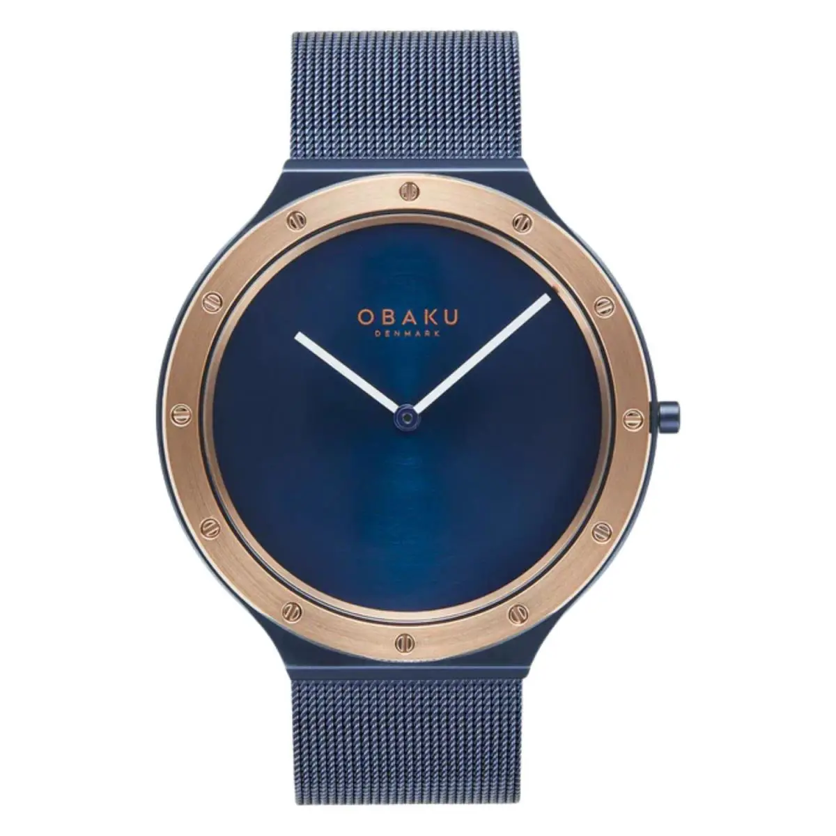 Men`s Analog Blue Dial Watch - V285GXSLML by Obaku