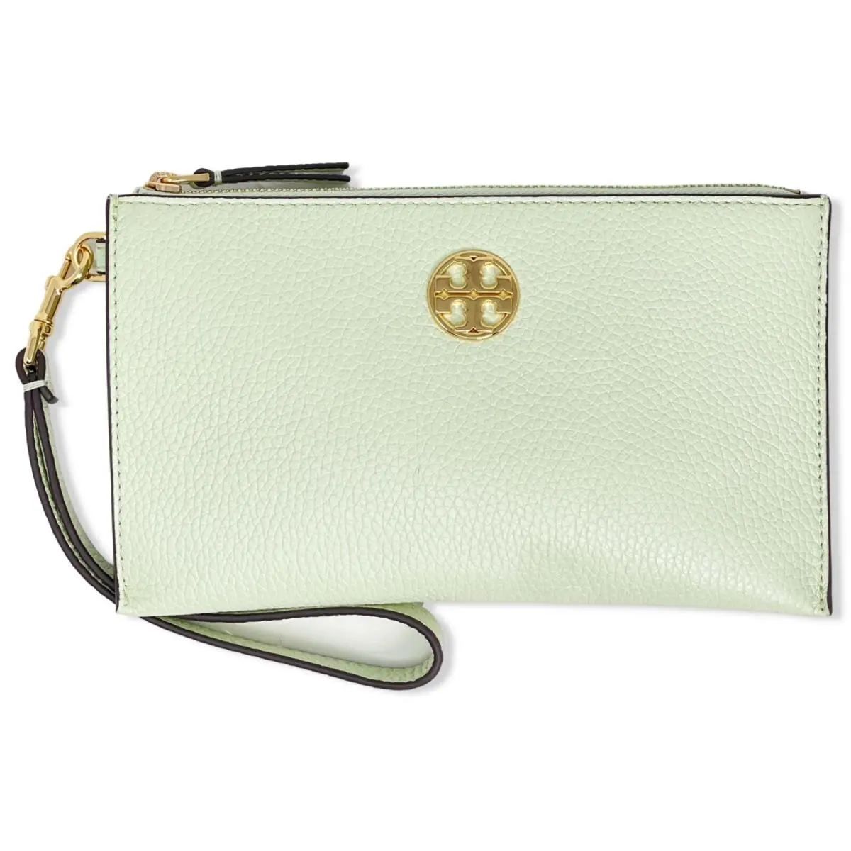Women`s Chelsea Pebbled Leather Wristlet Pebbled Leather - Meadow Mist - 157096 by Tory Burch