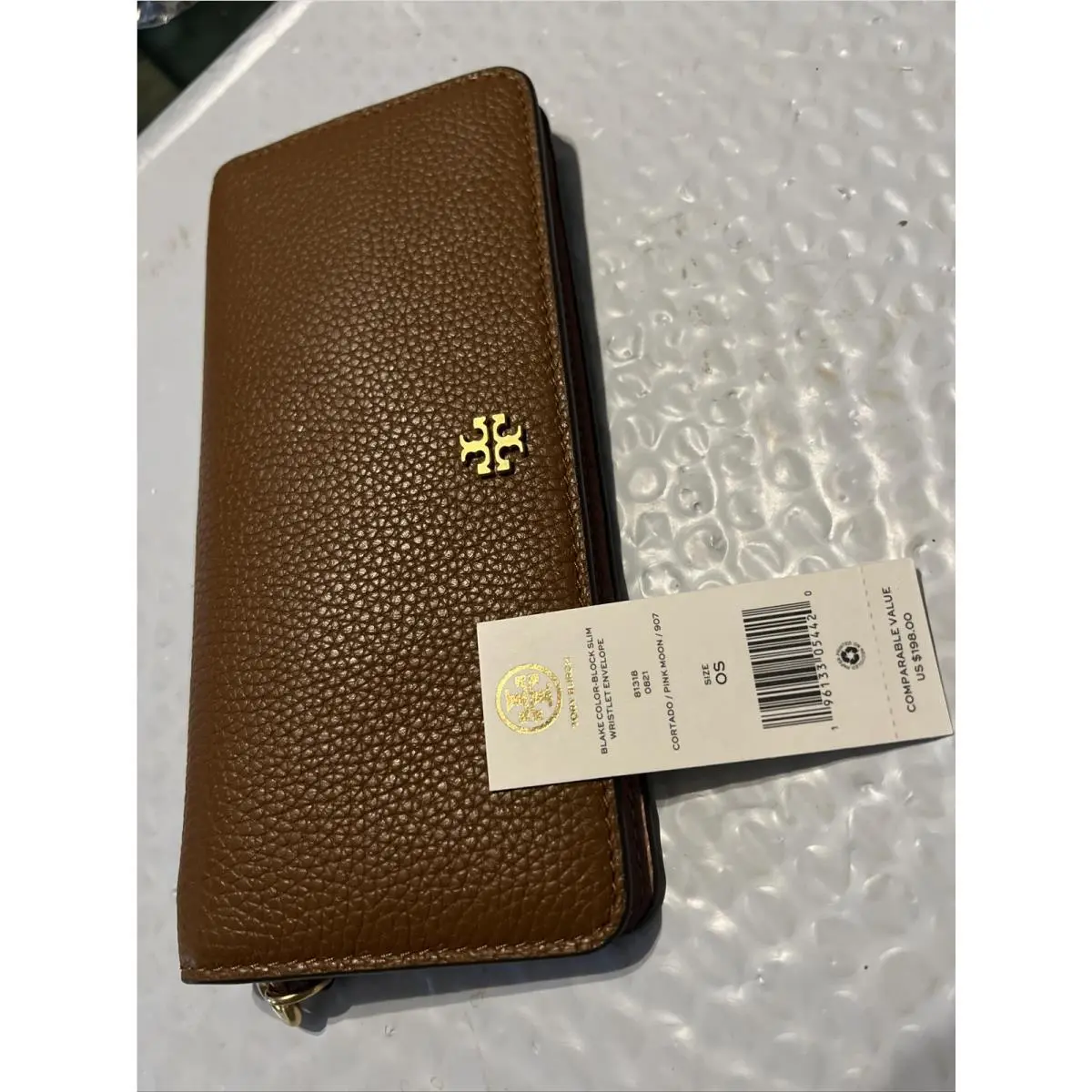 Tory Burch Blake Color Block Slim Wristlet Envelope Cortado/pink Moon 907