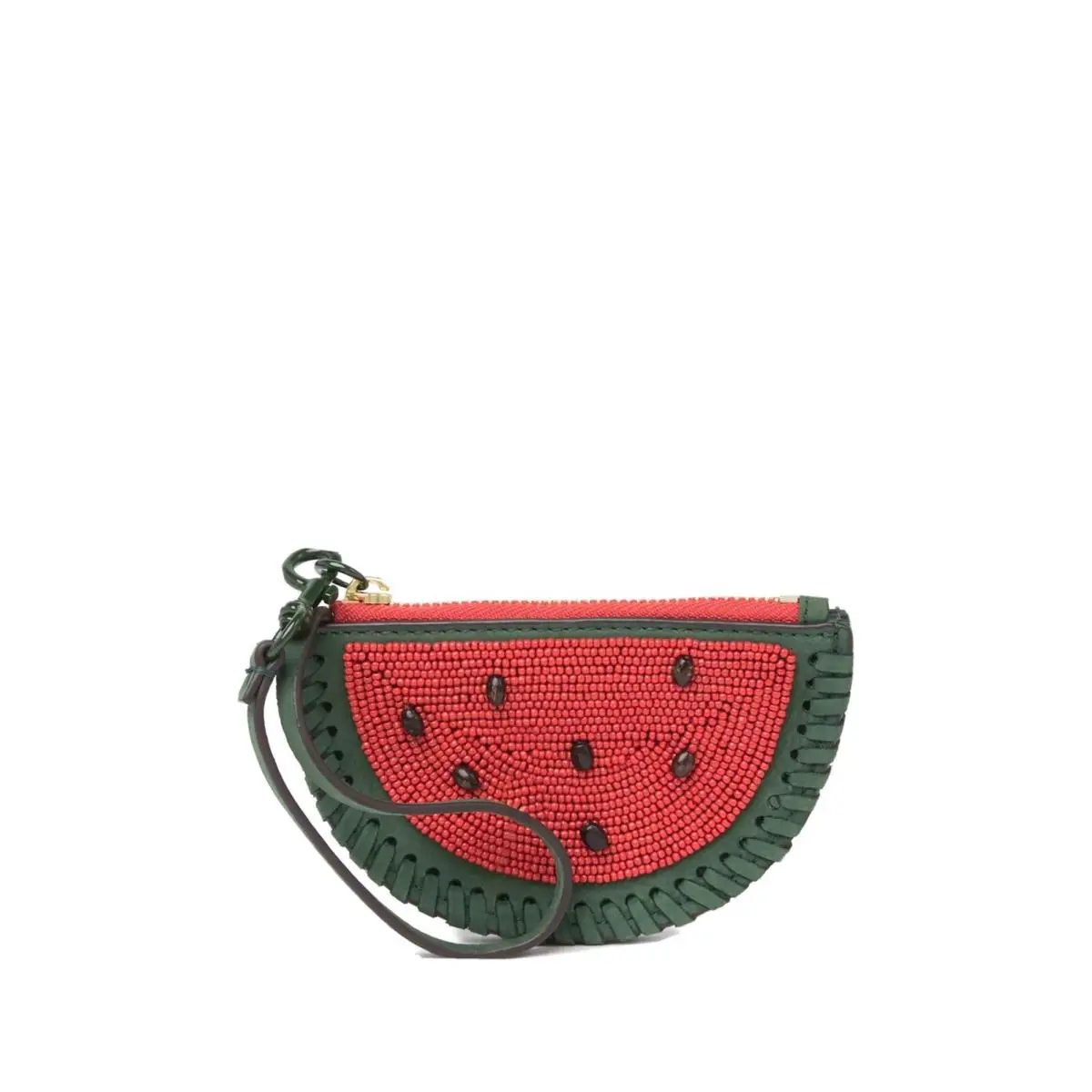 Tory Burch Watermelon Coin Pouch Wallet Key Fob Wristlet - Red