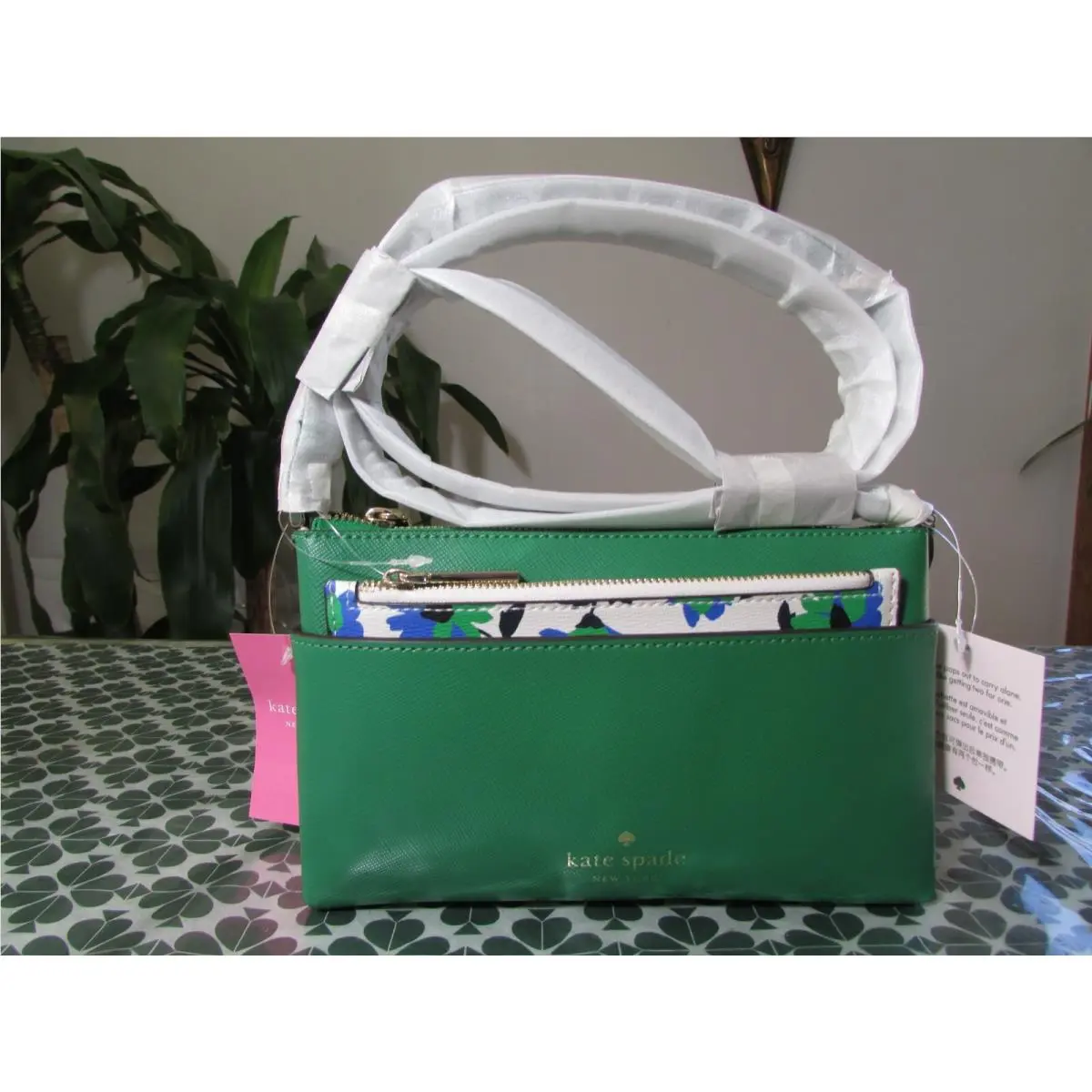 Leather Sadie Crossbody Set K7402 Bikini Pink or Daybreak Green Bean by Kate Spade