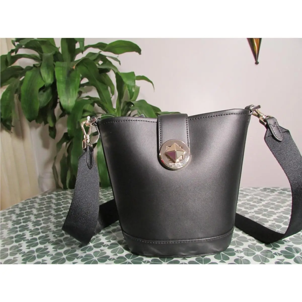 Smooth Leather Audrey Mini Bucket Black or Light Rose K8103 Black by Kate Spade