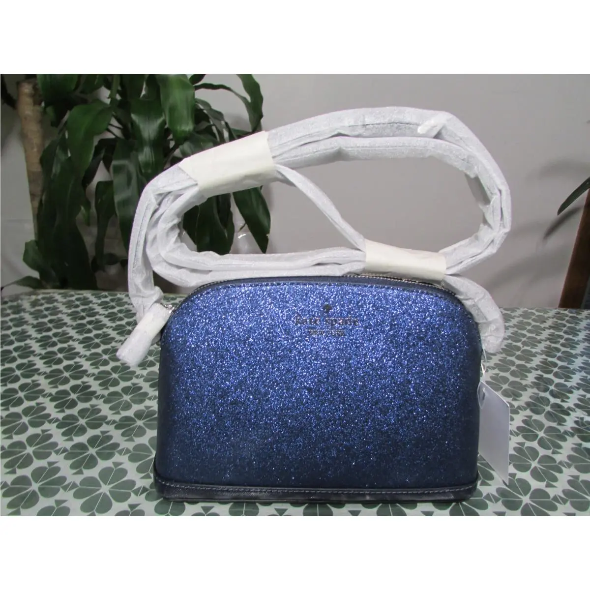 Tinsel Glitter Fabric Small Dome Crossbody Bag K8713 Parisian by Kate Spade