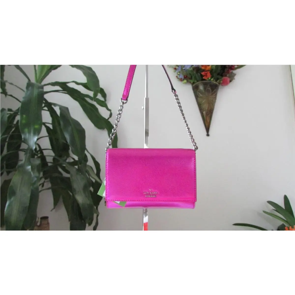 Leather Cami Cameron Street Metallic Crossbody Bag Bajarose by Kate Spade