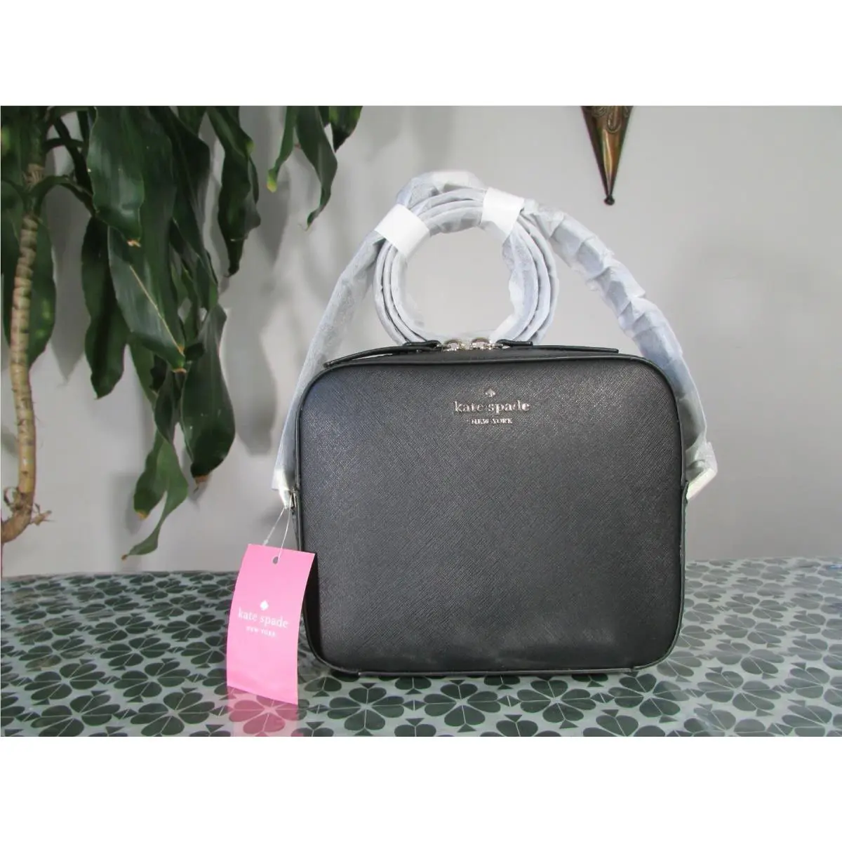 Saffiano Newbury Lane Cammie Crossbody Bag Black by Kate Spade