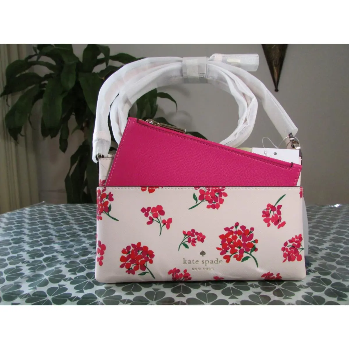 Saffiano Leather Sadie Top Zip Crossbody Set KC702 KC478 KB690 KB690 Fresh Peach by Kate Spade