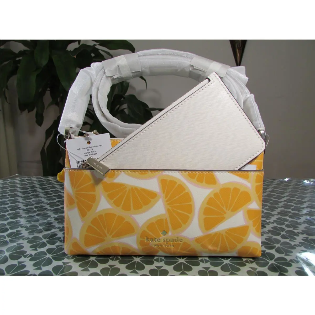 Saffiano Leather Sadie Top Zip Crossbody Set KC702 KC478 KB690 KC478 Orange Multi by Kate Spade