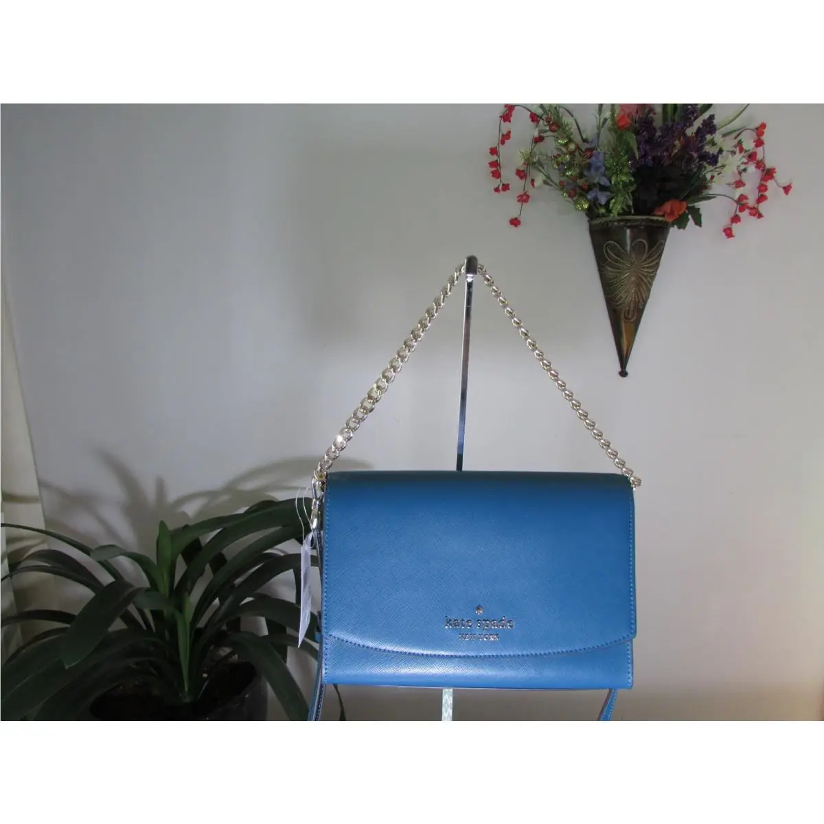 Leather Carson Conver Crossbody Bag Dark Peacock by Kate Spade