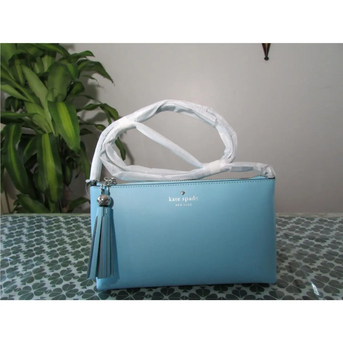 Smooth Leather Amy Crossbody Bag WKRU4856 Fountain Blue by Kate Spade
