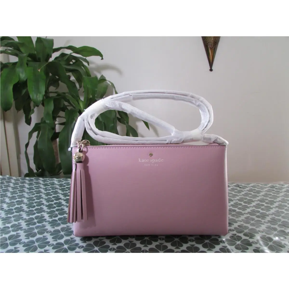 Smooth Leather Amy Crossbody Bag WKRU4856 Quartz Pink by Kate Spade