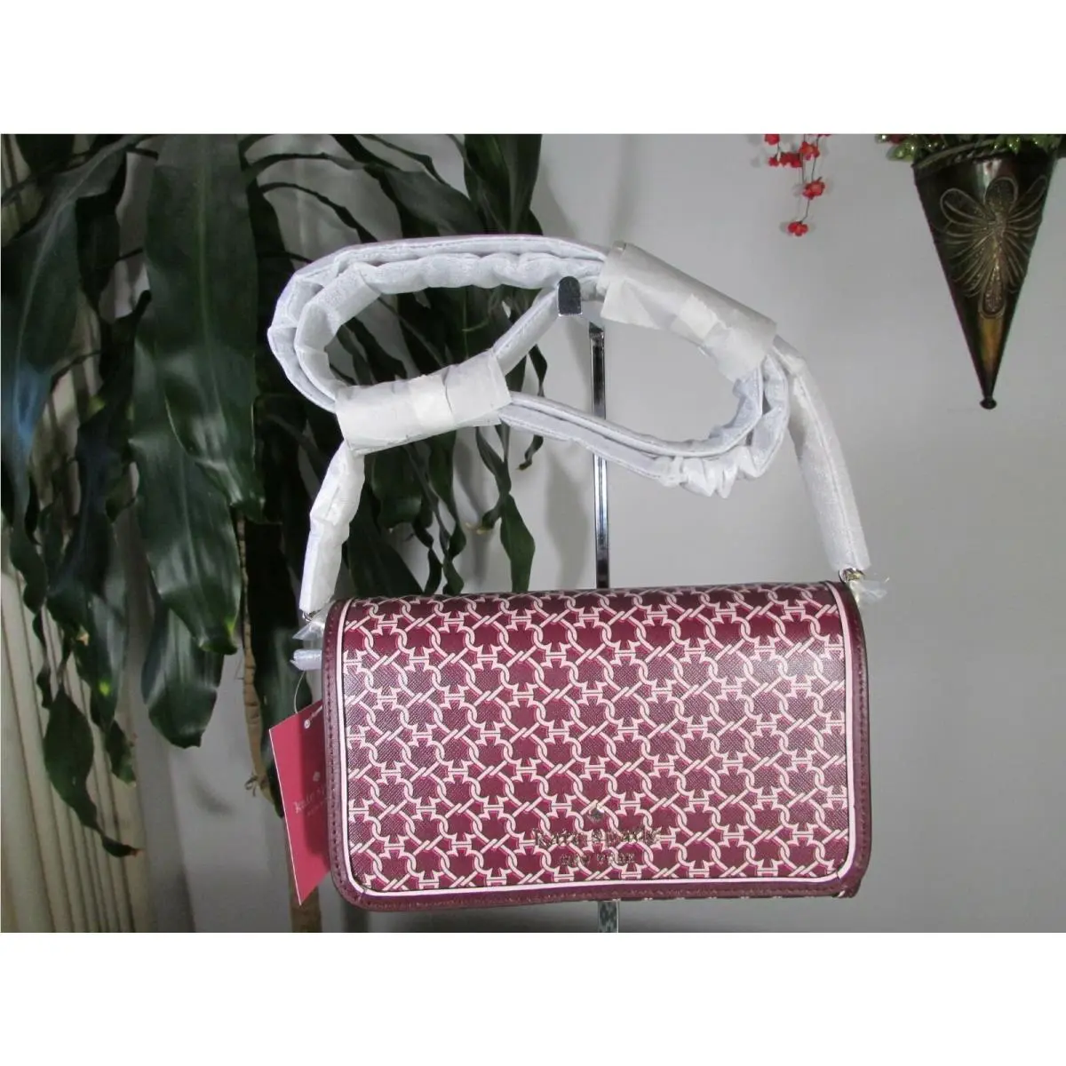 Kate Spade Saffiano Pvc Spade Link Small Flap Crossbody Bag