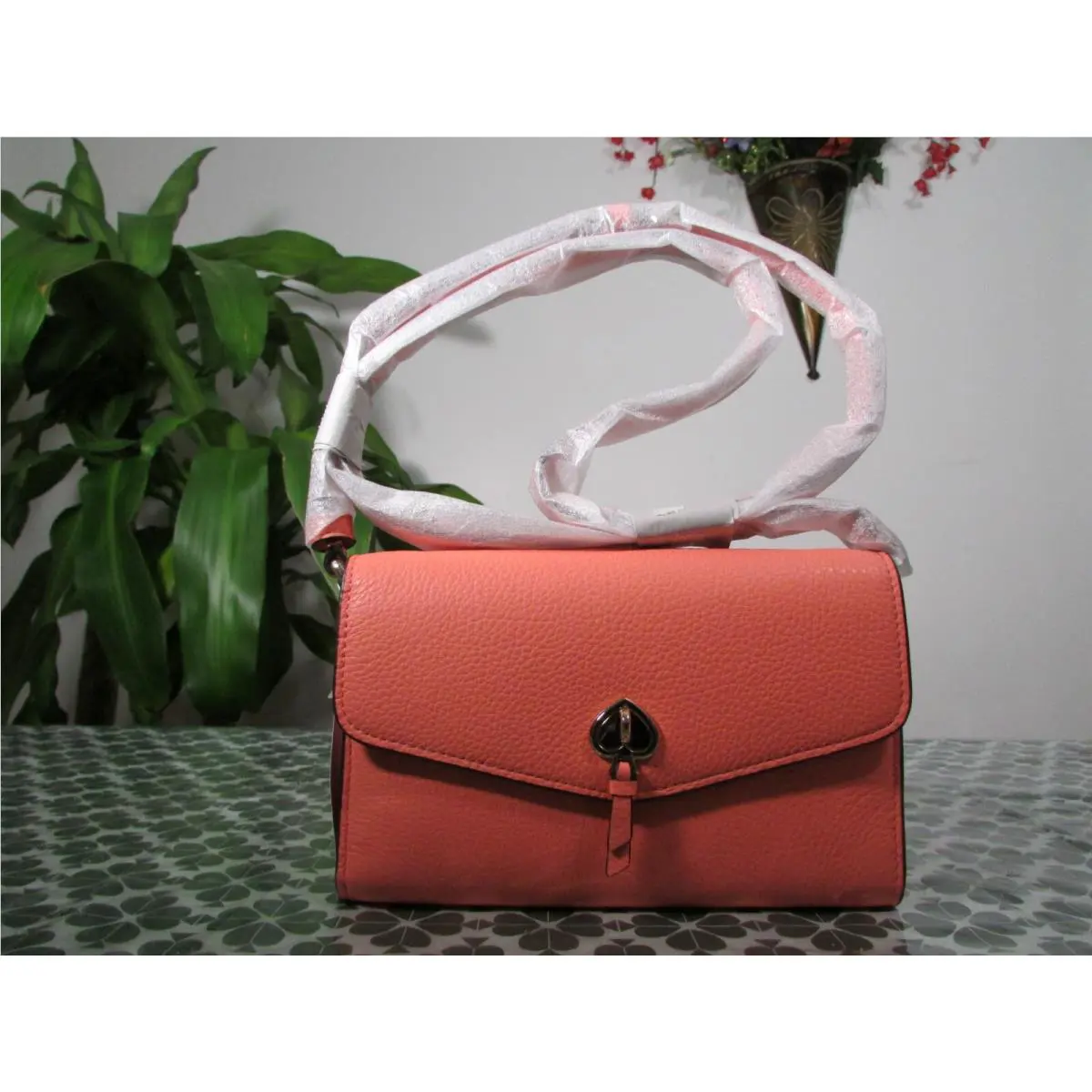 Pebble Leather Marti Wallet Crossbody Bag Melon Ball by Kate Spade