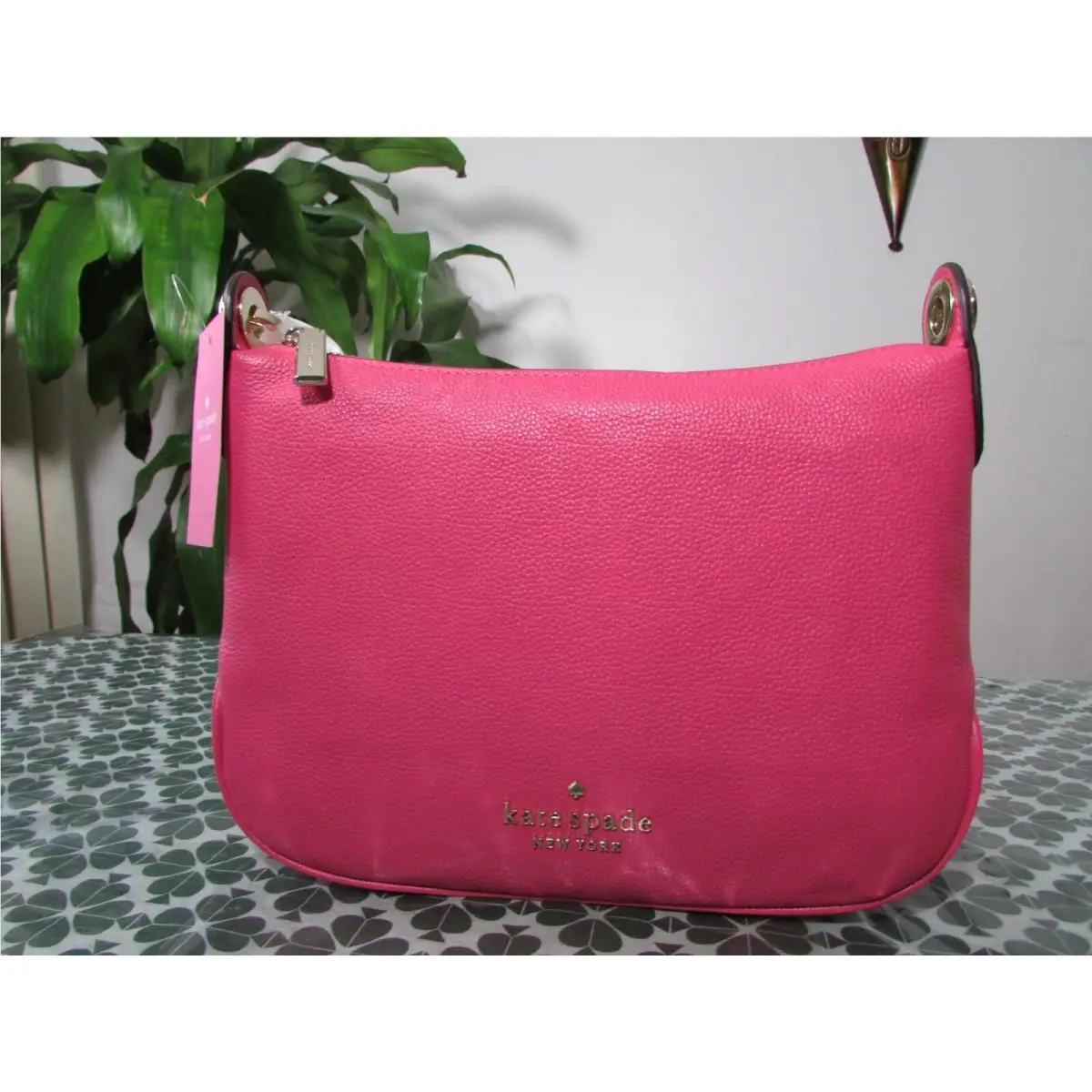 Pebble Leather Rosie Small Crossbody WKR00630 Tropical Pink by Kate Spade