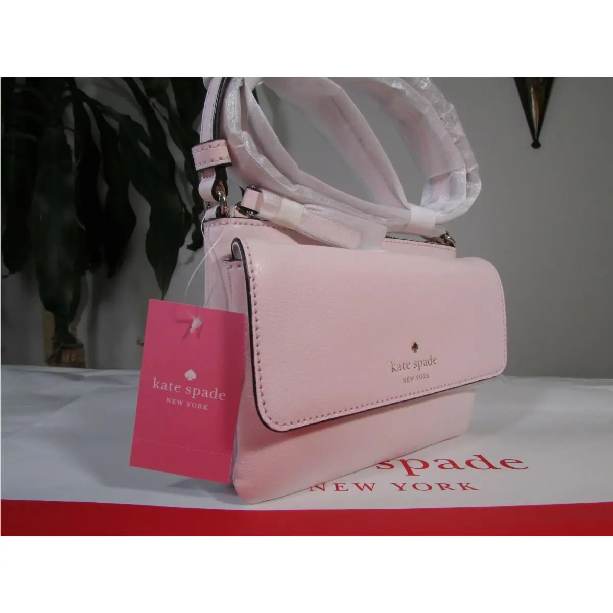 Leather Karlee Greene Street Crossbody Bag Peachpuff by Kate Spade
