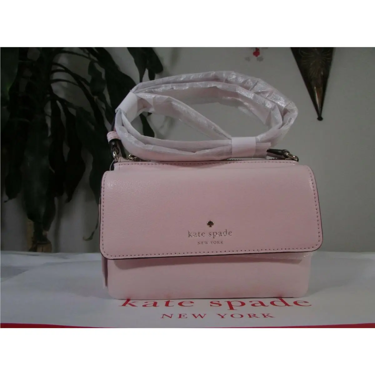 Leather Karlee Greene Street Crossbody Bag Tutu Pink by Kate Spade
