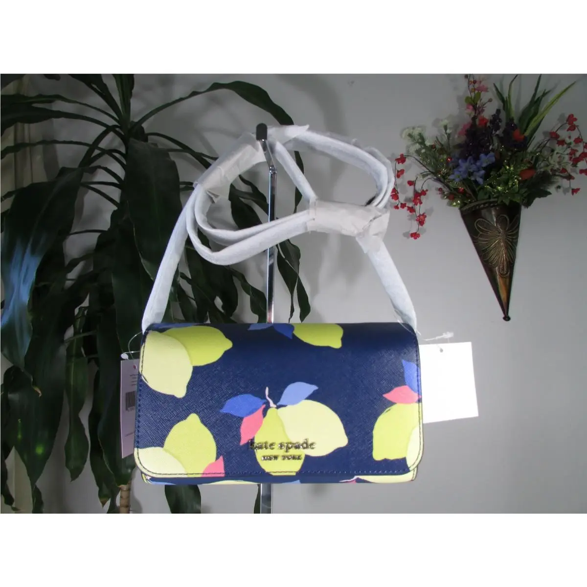 Saffiano Cameron Small Flap Crossbody Bag Blue Multi by Kate Spade