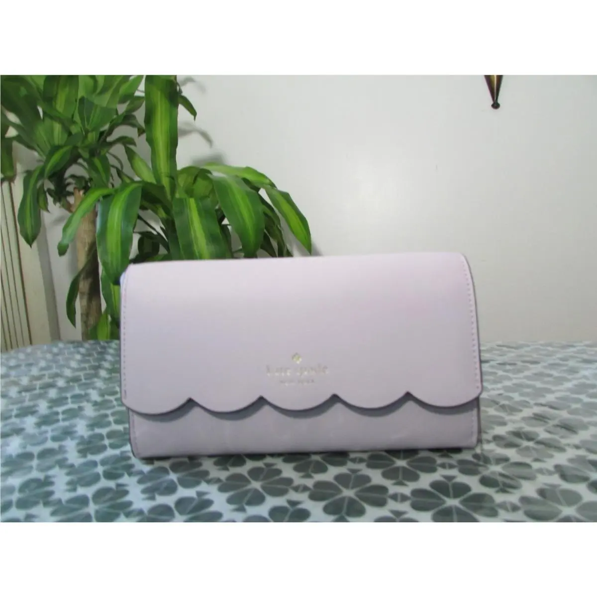Smooth Leather Gemma Wallet on a Cha Lilac Moon by Kate Spade