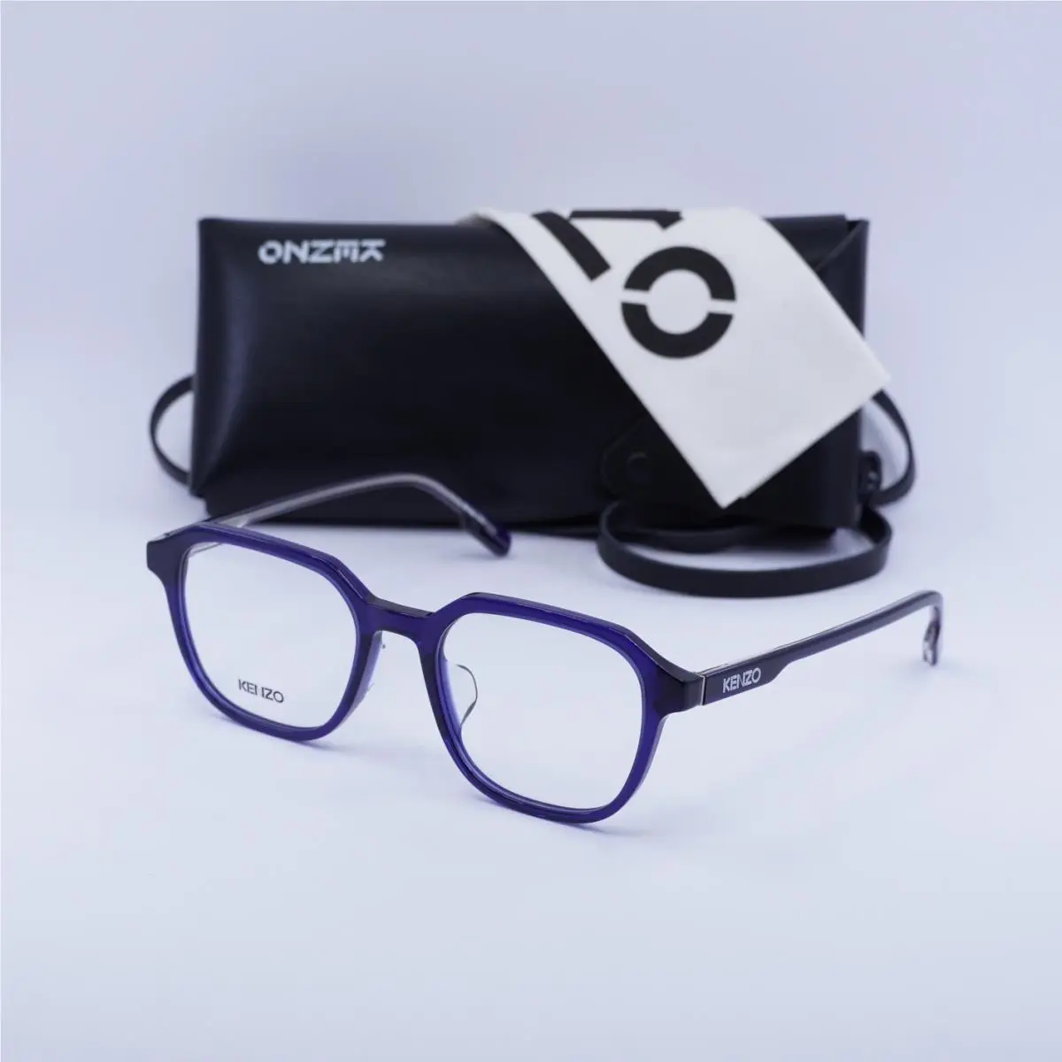 Kenzo KZ50102F 090 Shiny Blue 53mm Eyeglasses