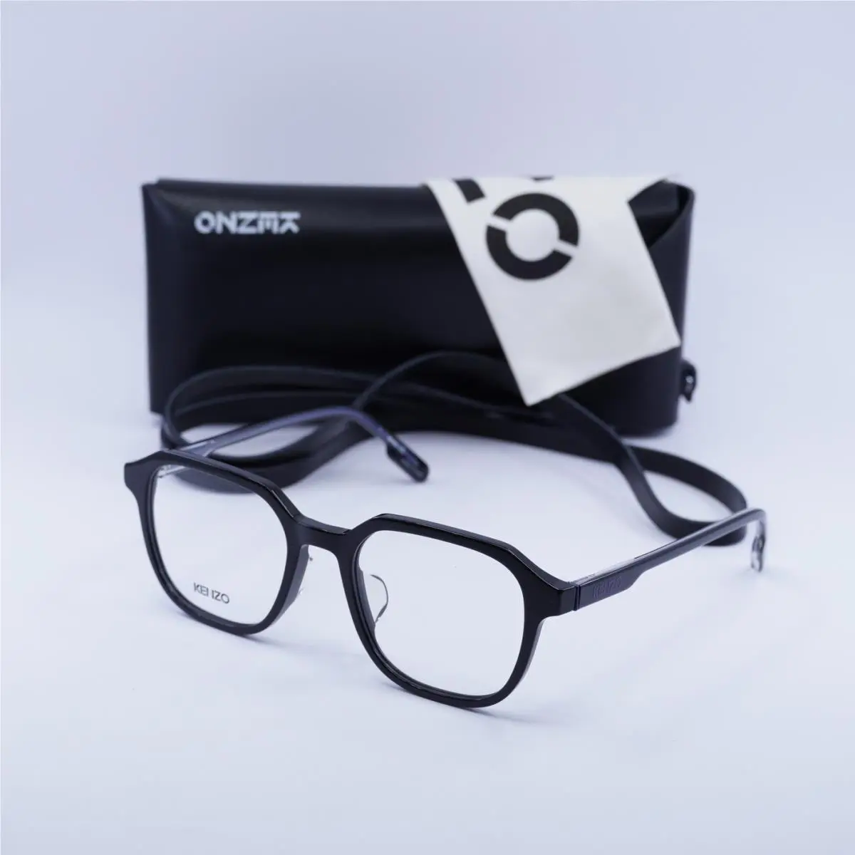 Kenzo KZ50102F 001 Shiny Black 53mm Eyeglasses