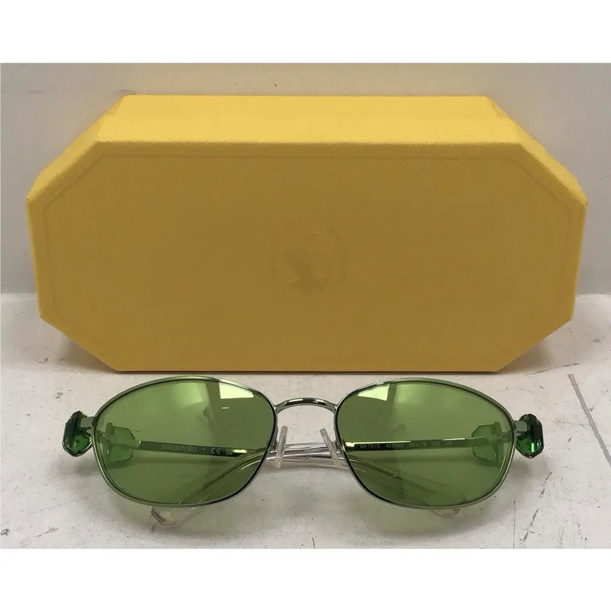 Swarovski Women’s Green Jeweled Sunglasses SK7010