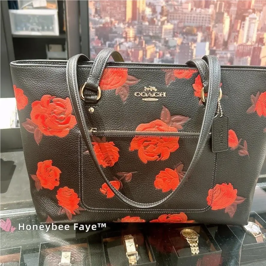 Station Tote Bag CCE23/CDB88/CEA21 Gold/powder Pink CCE23 Gold/Black/Red by Coach