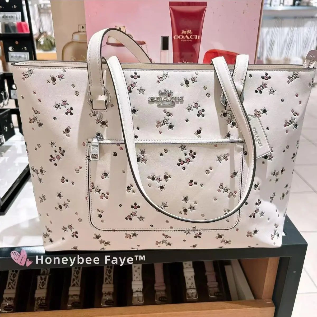 Station Tote Bag CCE23/CDB88/CEA21 Gold/powder Pink CCE99 Silver/Chalk by Coach