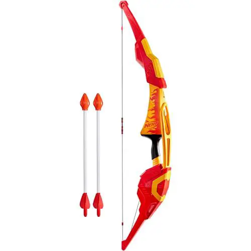 Nerf Pyrostrike Megabow 42-Inch Bow Fires Arrows up to 105 Feet 2 Arrows with