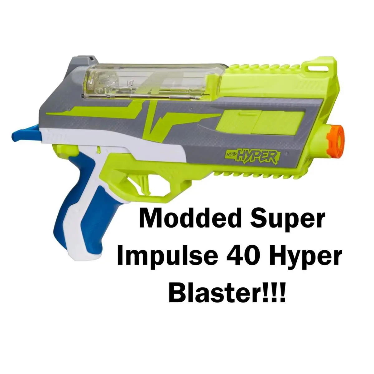 Modded Super Impulse 40 - Hyper Nerf Blaster with K25 Spring Toy Gun