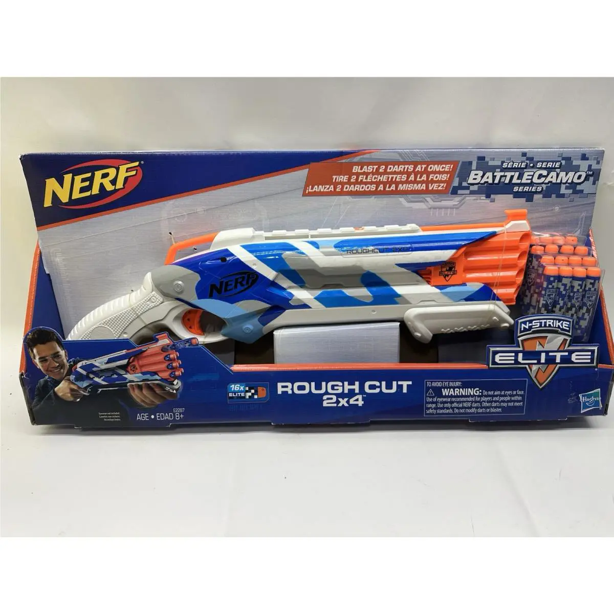 Nerf N-strike Elite Battlecamo Series Rough Cut 2x4