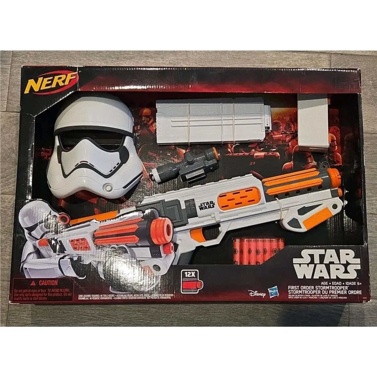 Nerf Star Wars The Force Awakens First Order Stormtrooper Deluxe Blaster Mask