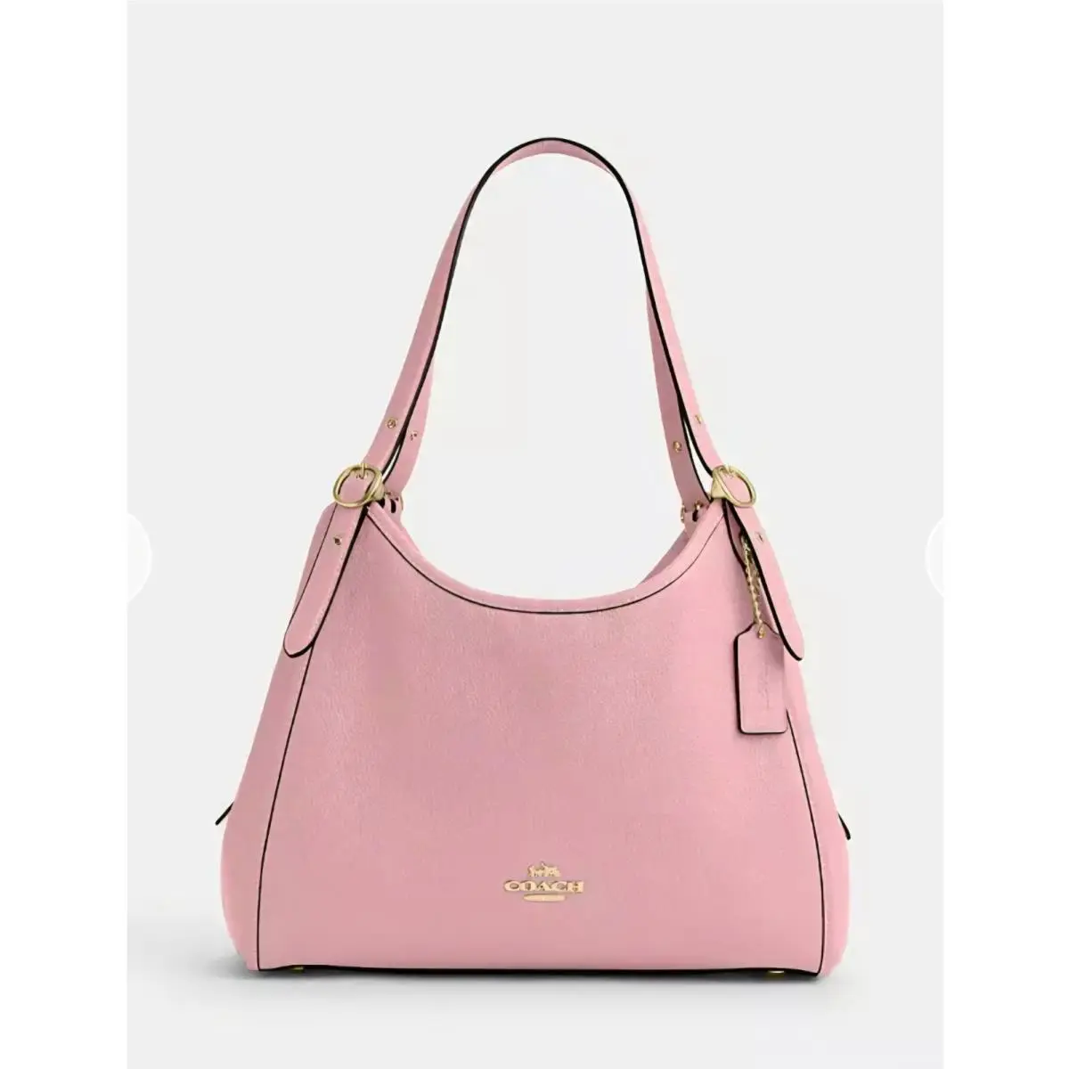 Erin Shoulder Bag Refined Pebble Leather CAQ86 Soft Pink by Coach