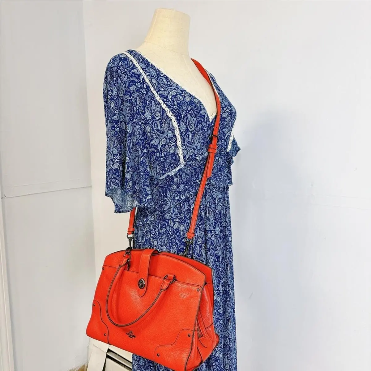 Coach F37575 Mercer Satchel 30 IN Deep Cora