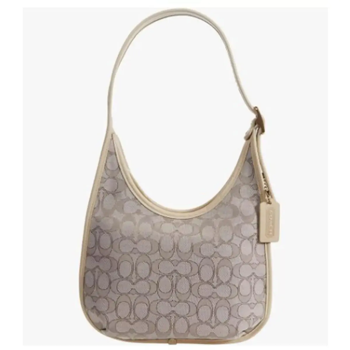Coach Ergo Med The Signature Jacquard Ivory Stone Shoulder Bag