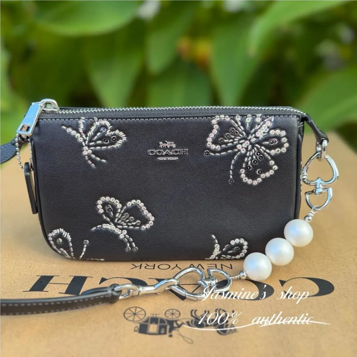 Coach Nolita 19 with Sparkly Butterfly Print CCF58