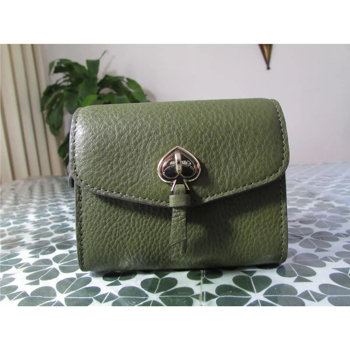 Kate Spade Marti Leather Wallet K6026 Enchanted Green