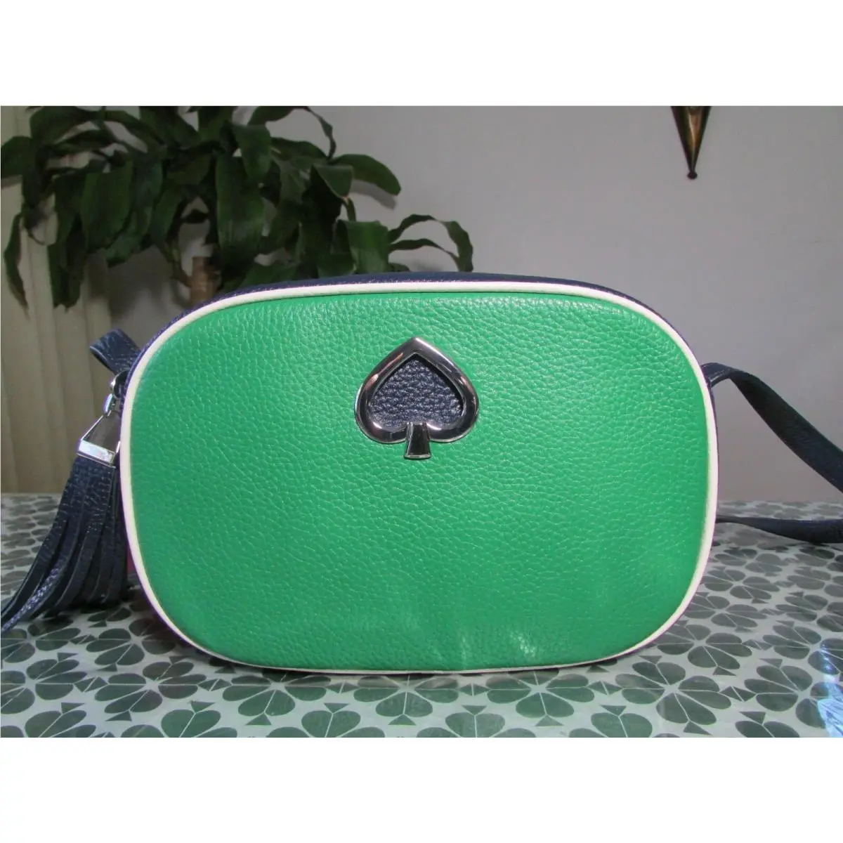 Kate Spade Leather Kourtney Colorblock Camera Crossbody WKR00296 Multicolor