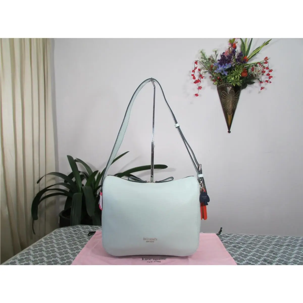 Kate Spade Leather Anyday Medium Shoulder Bag Light Green