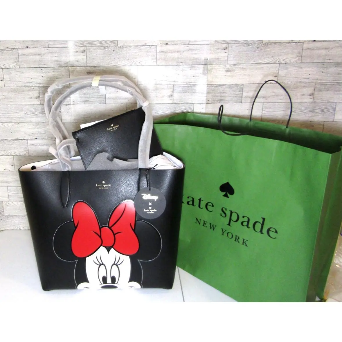 Kate Spade New York X Disney Reversible Minnie Tote with Wristlet New