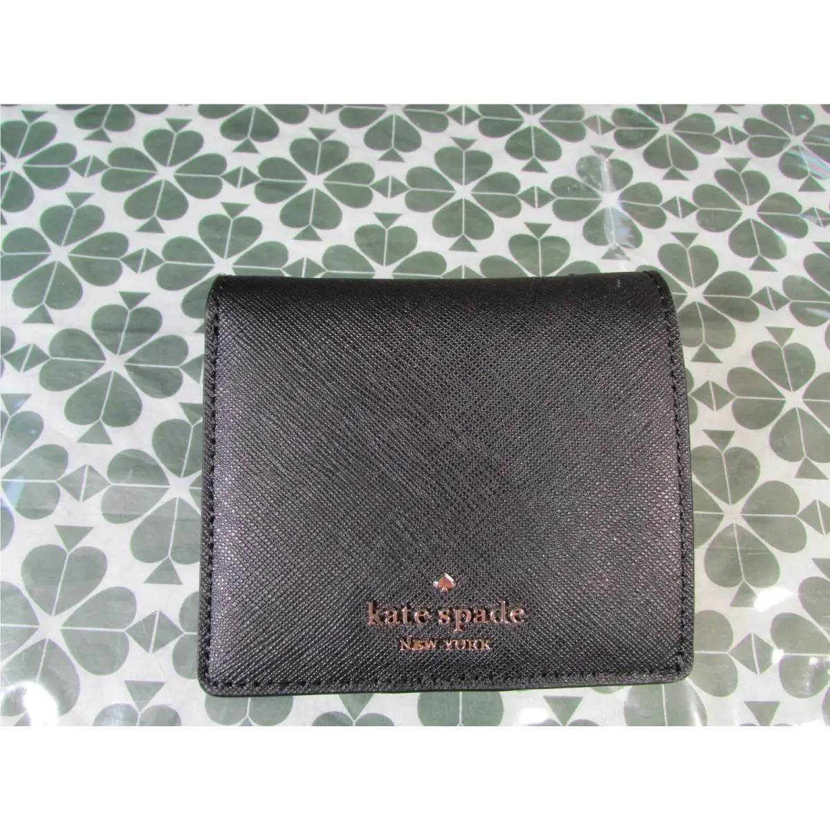 Kate Spade Saffiano Cove Street Serenade Bifold Wallet Black