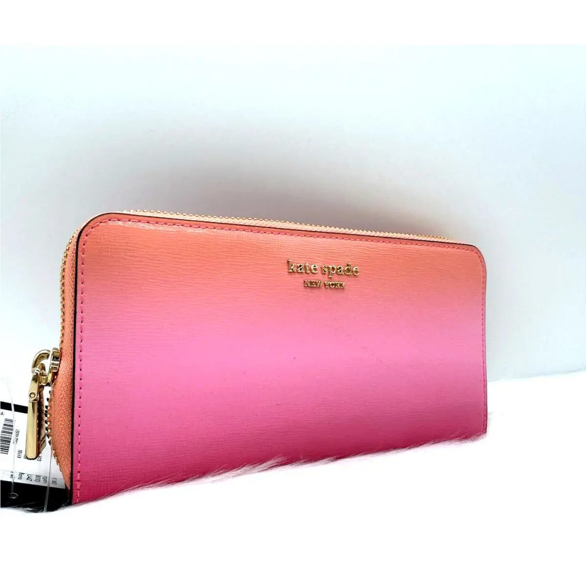 Kate Spade New York Morgan Ombré Saffiano Leather Zip Around Wallet
