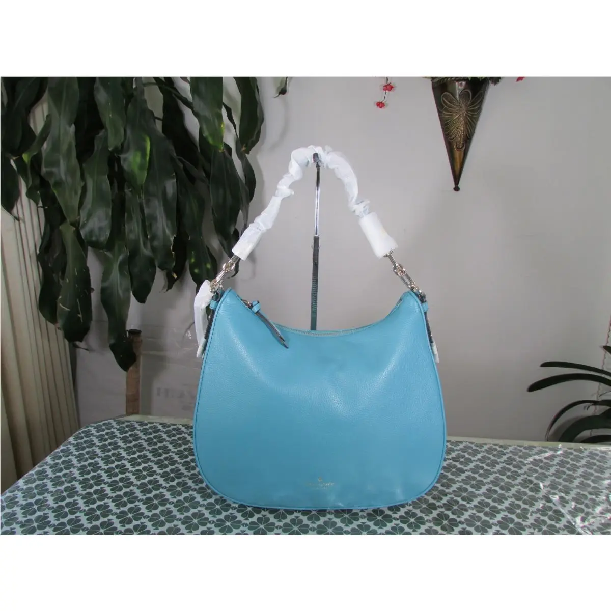 Kate Spade Pebble Leather Vivian Mulberry Street Shoulder Bag Stone Blue